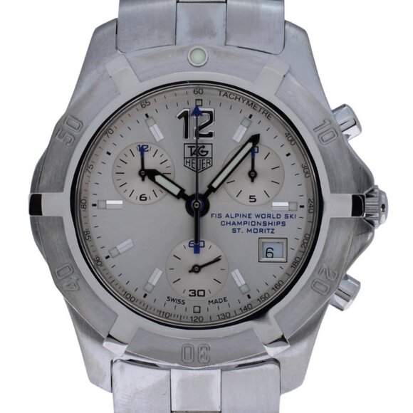 RARE 2003 39mm Tag Heuer Exclusive World Ski Championships 240/700 Watch CN111C!